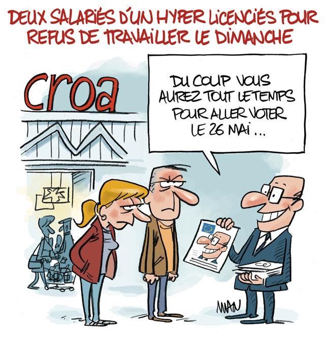 Dessin de presse : Cora-Dimanche presse : Cora-Dimanche