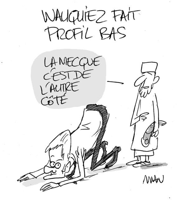 Dessin de presse : Profil bas presse : Profil bas