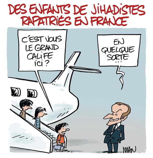 Dessin de presse : Rapatriés presse : Rapatriés