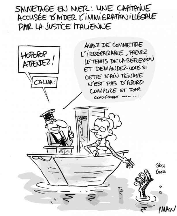 Dessin de presse : Capitaine presse : Capitaine