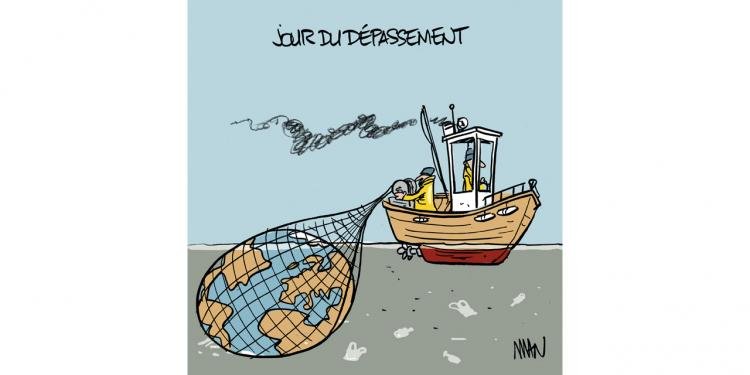 Dessin de presse : Dépassement presse : Dépassement