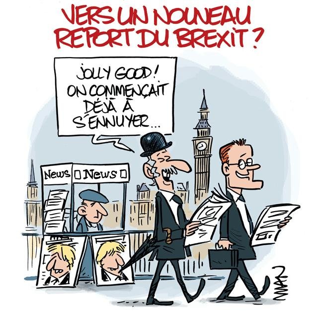 Dessin de presse : Brexit suite presse : Brexit suite
