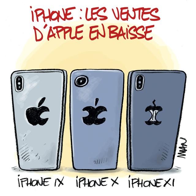 Dessin de presse : Iphone presse : Iphone