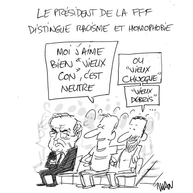Dessin de presse : Le Graët presse : Le Graët