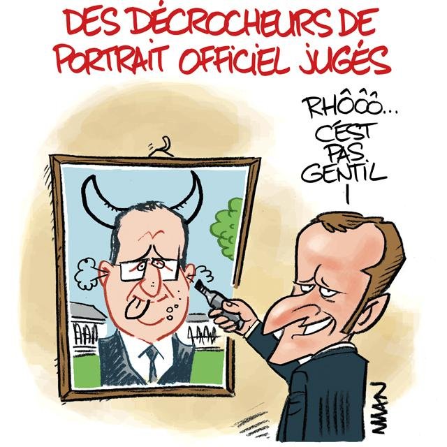 Dessin de presse : Portrait officiel presse : Portrait officiel
