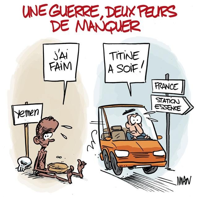 Dessin de presse : Yemen-Peur presse : Yemen-Peur