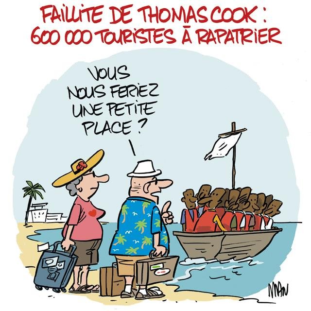 Dessin de presse : Thomas Cook presse : Thomas Cook
