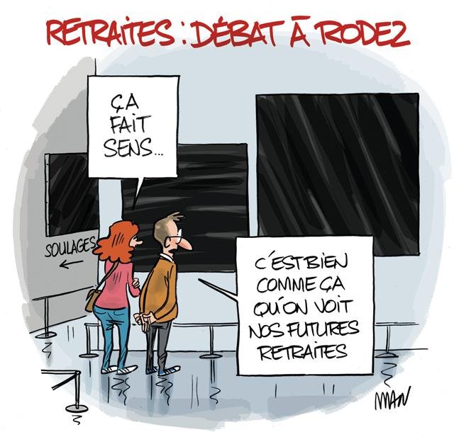 Dessin de presse : Retraites-Rodez presse : Retraites-Rodez