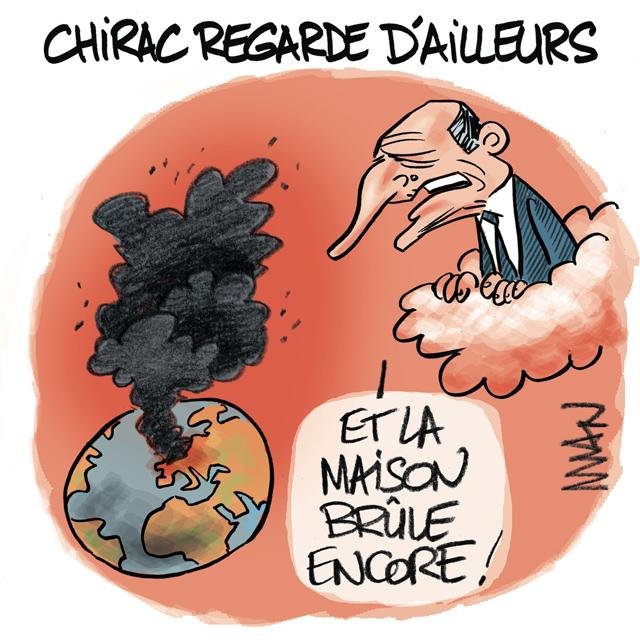 Dessin de presse : Chirac-d'ailleurs presse : Chirac-d'ailleurs