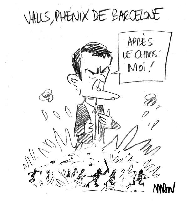 Dessin de presse : Valls Phénix presse : Valls Phénix