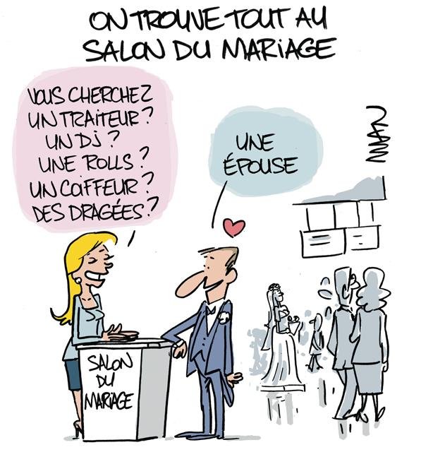 Dessin de presse : Salon du mariage presse : Salon du mariage