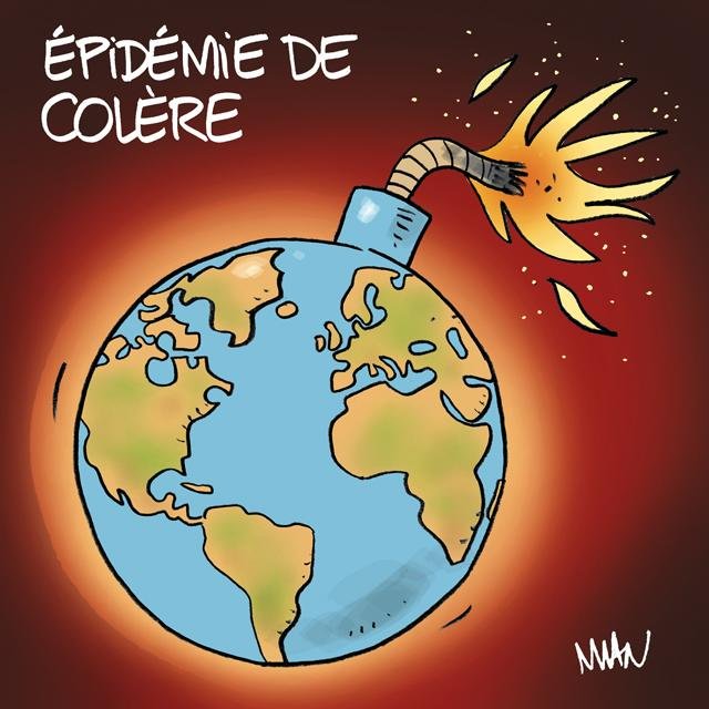 Dessin de presse : Colère internationale presse : Colère internationale