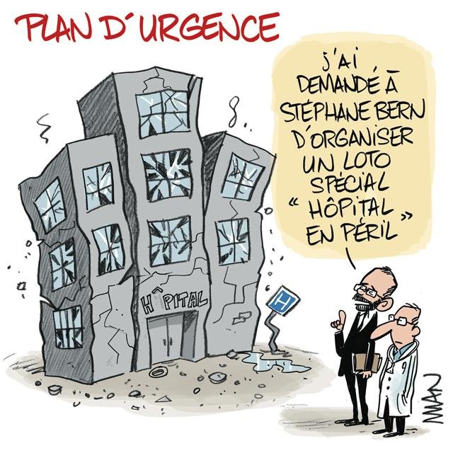 Dessin de presse : Urgence presse : Urgence