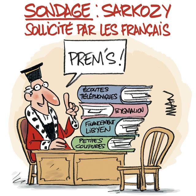 Dessin de presse : Sarko sollicité presse : Sarko sollicité