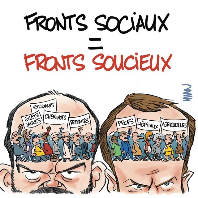 Dessin de presse : Soucieux presse : Soucieux