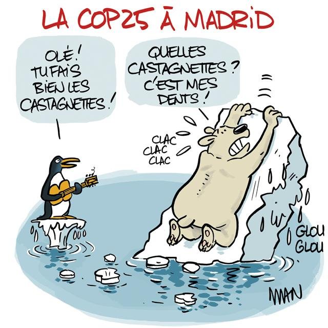 Dessin de presse : COP25 presse : COP25