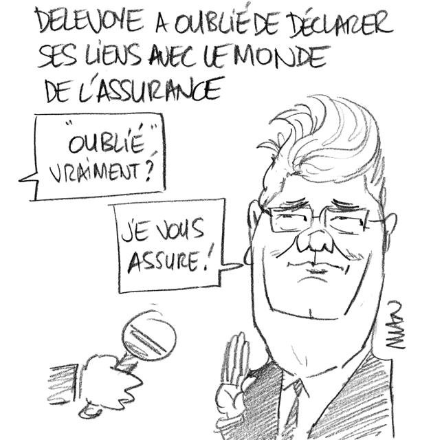 Dessin de presse : Delevoye 3 presse : Delevoye 3