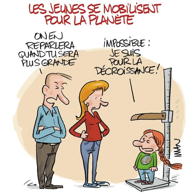 Dessin de presse : Décroissance presse : Décroissance