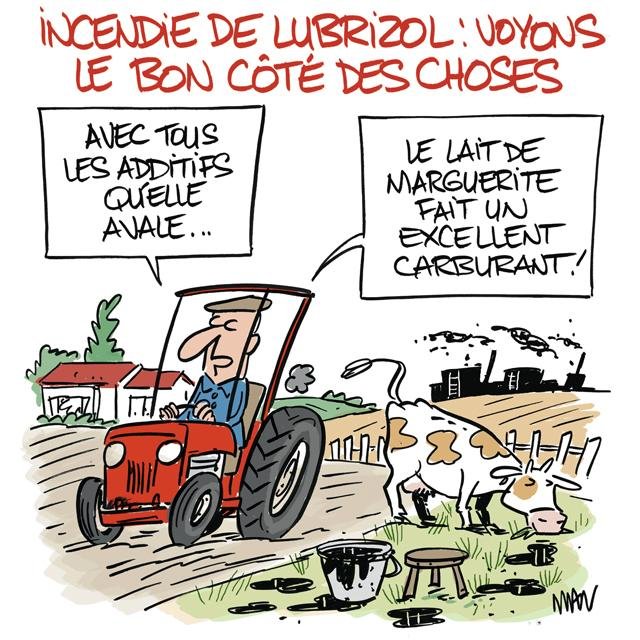 Dessin de presse : Lubrizol presse : Lubrizol