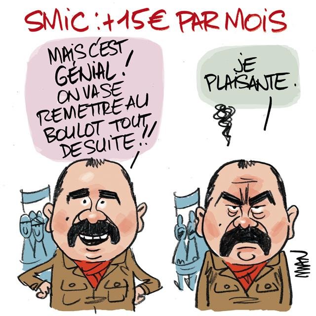 Dessin de presse : SMIC presse : SMIC