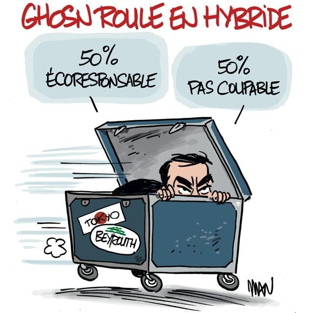 Dessin de presse : Ghosn hybride presse : Ghosn hybride