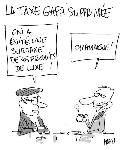 Dessin de presse : Taxe GAFA presse : Taxe GAFA
