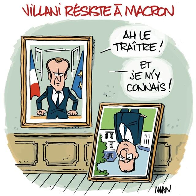 Dessin de presse : Villani traître presse : Villani traître