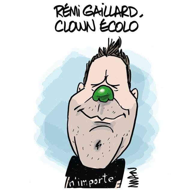 Dessin de presse : Rémi Gaillard candidat presse : Rémi Gaillard candidat