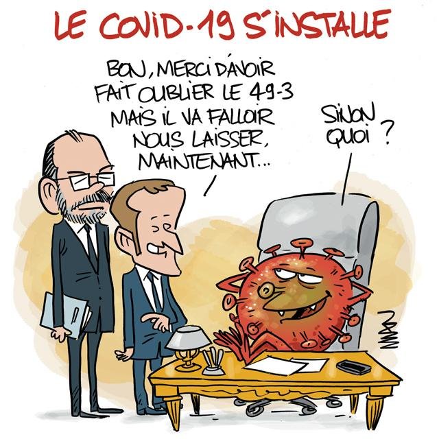 Dessin de presse : Covid19 presse : Covid19