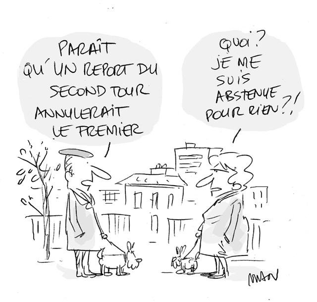 Dessin de presse : Municipales 1er tour presse : Municipales 1er tour