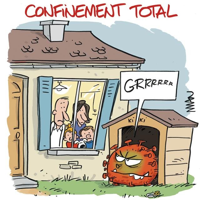 Dessin de presse : Confinement presse : Confinement