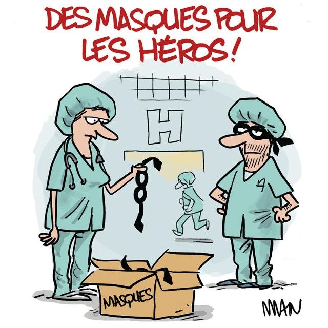 Dessin de presse : Coronavirus-Héros presse : Coronavirus-Héros