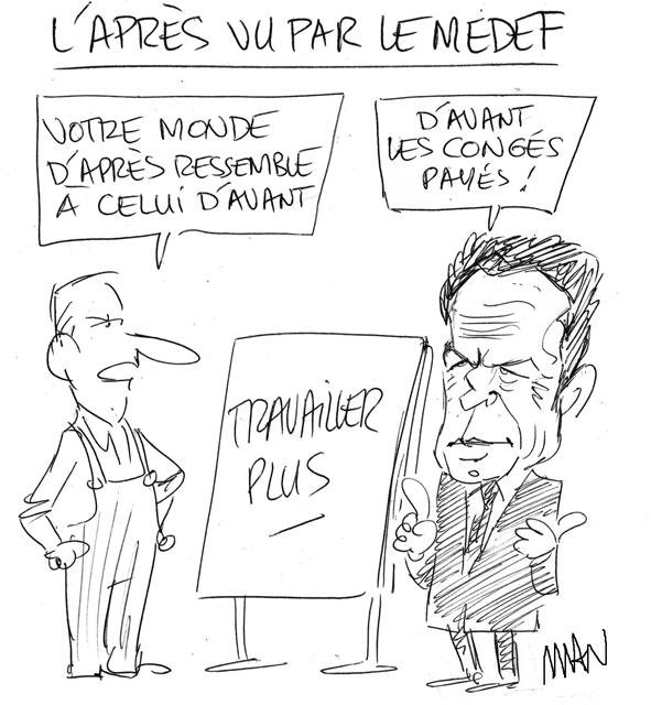 Dessin de presse : L'après du Medef presse : L'après du Medef