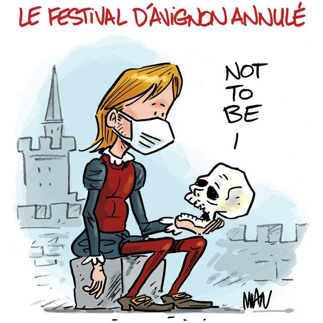 Dessin de presse : Coronavirus-Avignon presse : Coronavirus-Avignon