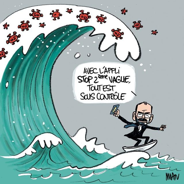 Dessin de presse : 2è vague presse : 2è vague