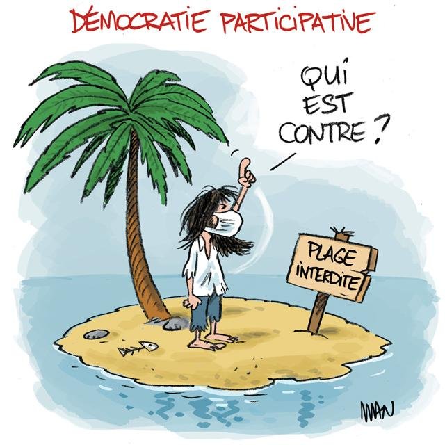 Dessin de presse : Plage interdite presse : Plage interdite