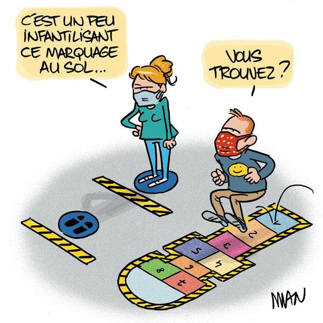 Dessin de presse : Marquage presse : Marquage