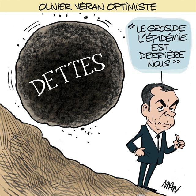 Dessin de presse : Dettes presse : Dettes