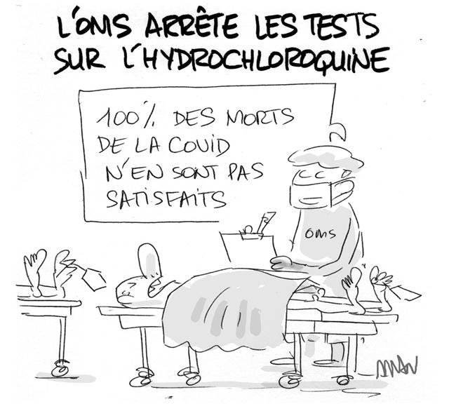Dessin de presse : Chloroquine presse : Chloroquine