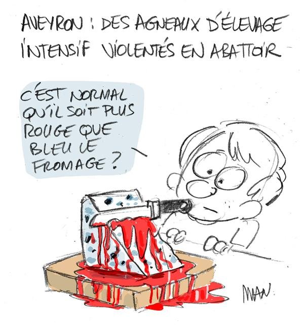 Dessin de presse : Lait = mort presse : Lait = mort