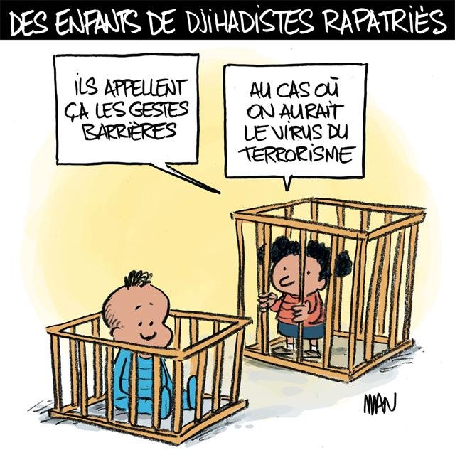 Dessin de presse : Enfants de djihadistes presse : Enfants de djihadistes