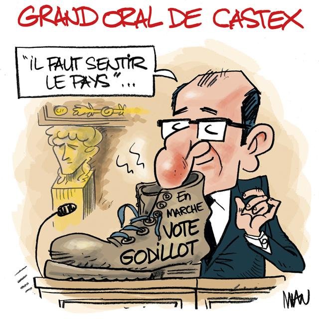 Dessin de presse : Castex-Oral presse : Castex-Oral