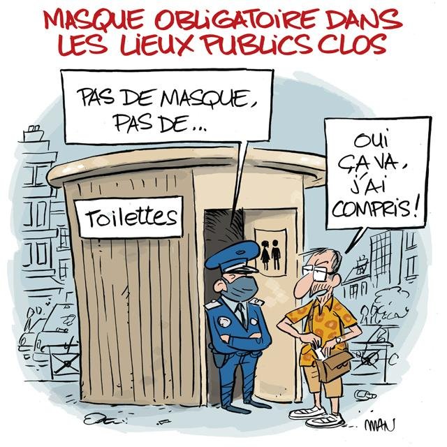 Dessin de presse : Lieux clos presse : Lieux clos