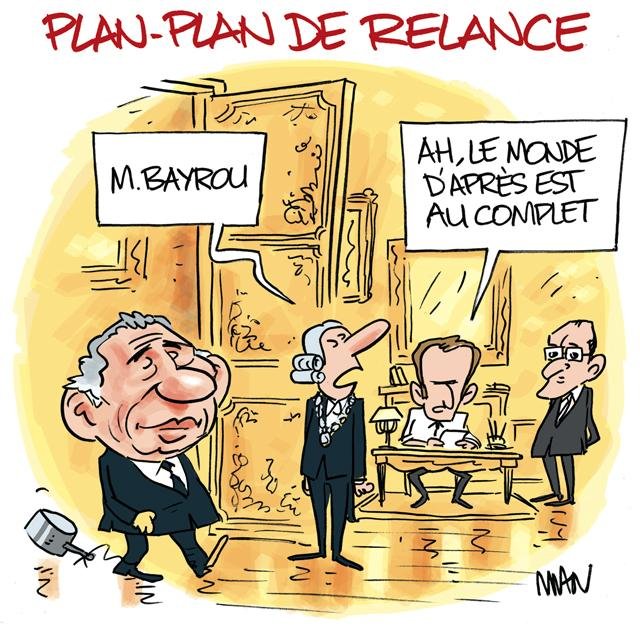 Dessin de presse : Plan de relance presse : Plan de relance