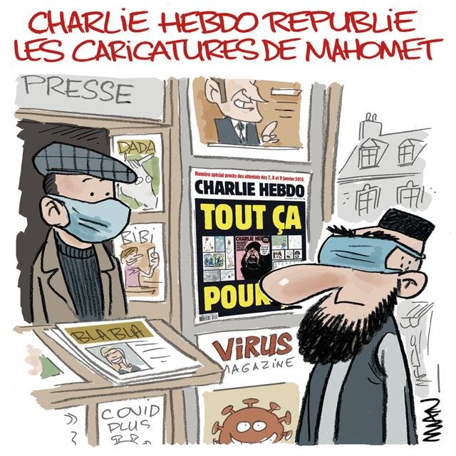 Dessin de presse : Charlie Hebdo 2020 presse : Charlie Hebdo 2020