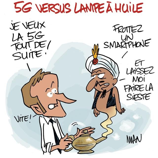 Dessin de presse : 5G presse : 5G