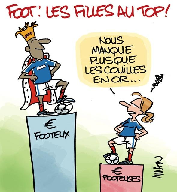 Dessin de presse : Footeuses presse : Footeuses