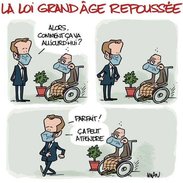 Dessin de presse : Grand âge presse : Grand âge