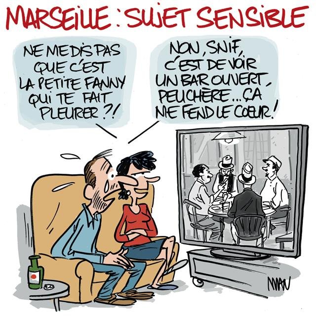 Dessin de presse : Fanny à Marseille presse : Fanny à Marseille
