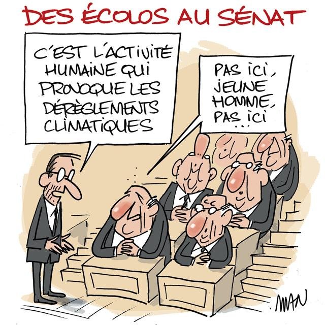 Dessin de presse : Sénat écolo presse : Sénat écolo